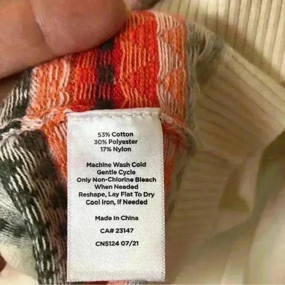 Talbots Lightweight Reindeer Cotton Blend Top Sweater Size L - Picture 6 of 9